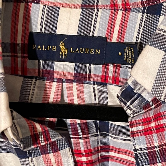 Red white and blue Polo Ralph Lauren button down - Picture 3 of 4